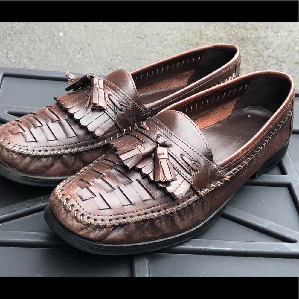 NUNN BUSH Oxblood Burgundy Leather Penny Dress Loafer Shoes Size 10.5M